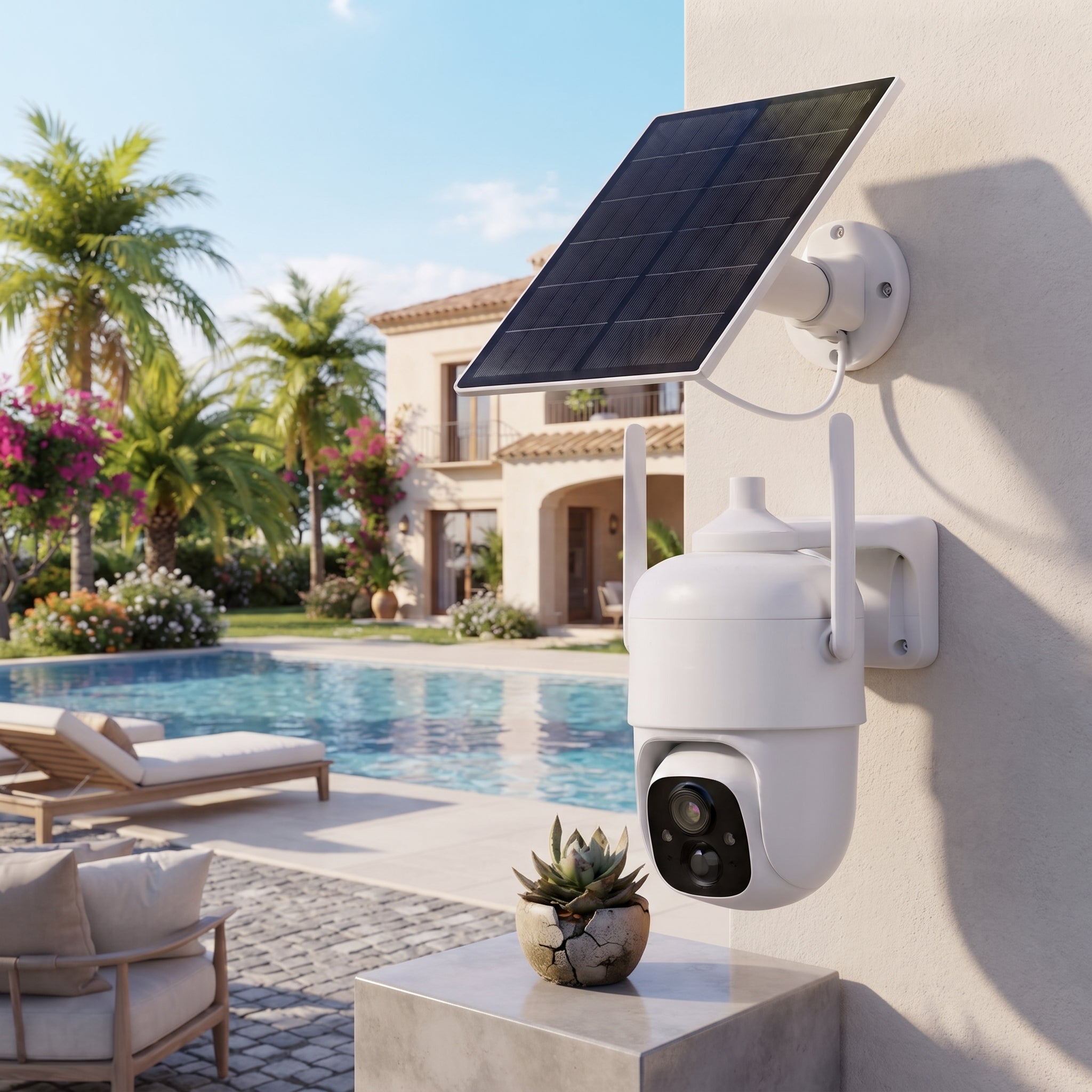 Telecamera di Sicurezza Solare 2K "Visor PT" | Wireless, Visione Notturna e Audio Bidirezionale