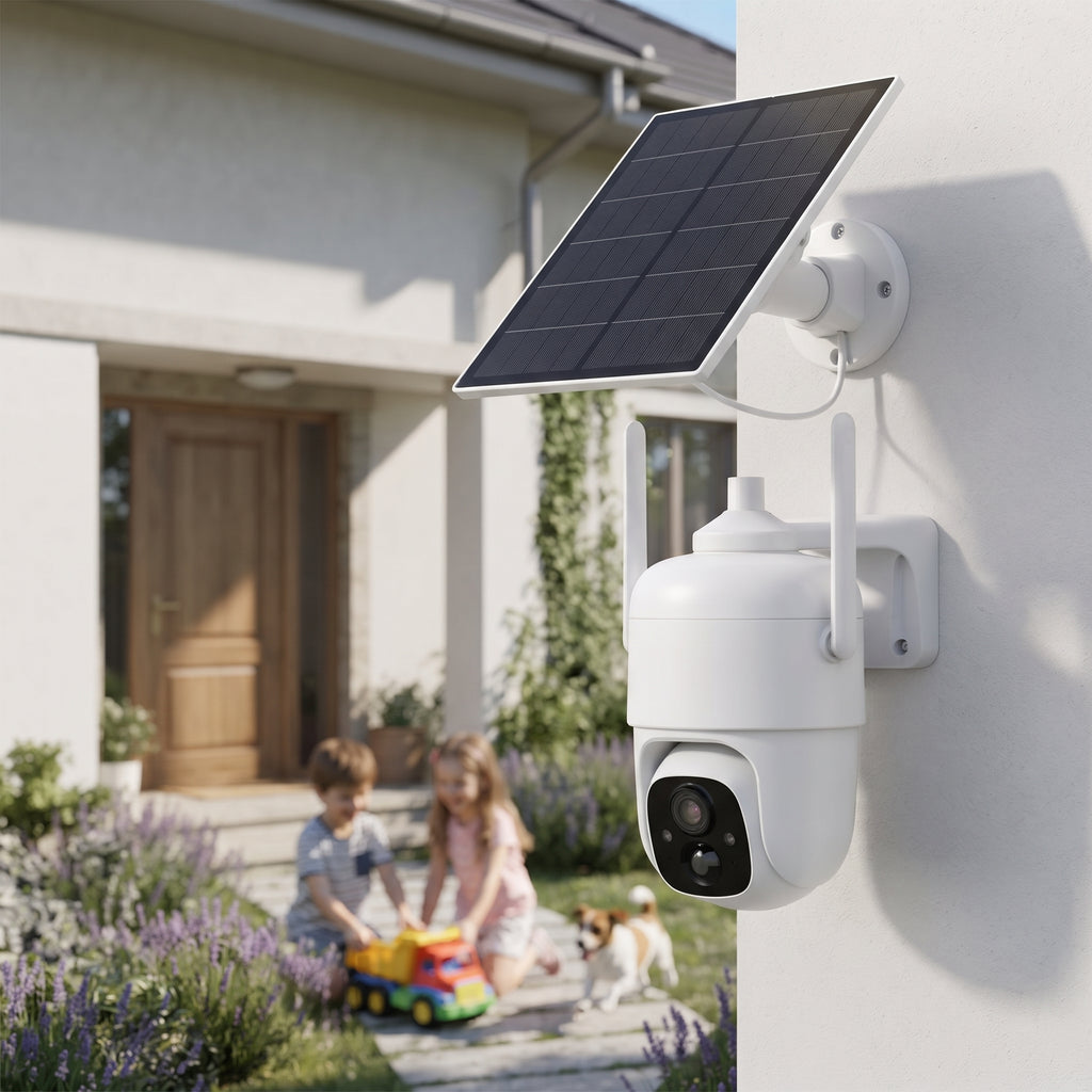 Telecamera di Sicurezza Solare 2K "Visor PT" | Wireless, Visione Notturna e Audio Bidirezionale