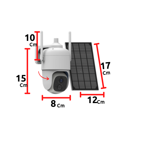 Telecamera di Sicurezza Solare 2K "Visor PT" | Wireless, Visione Notturna e Audio Bidirezionale